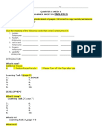 English 9 Q1 W1 Answer Sheet