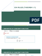 Rules for Differentiating Algebraic Functions