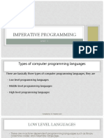 Imperative Programming: Unit 1