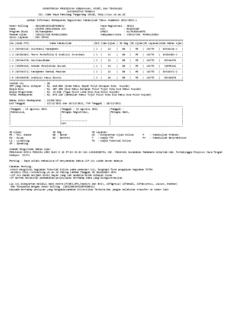 Reg SKS 2021-2 | PDF