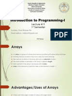 Programming I Lecture#9