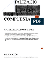 Capitalizacion y Atualizacion Simple y Compuesta