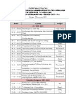 Rundown LPJ 2021 Dan Pelantikan 2022