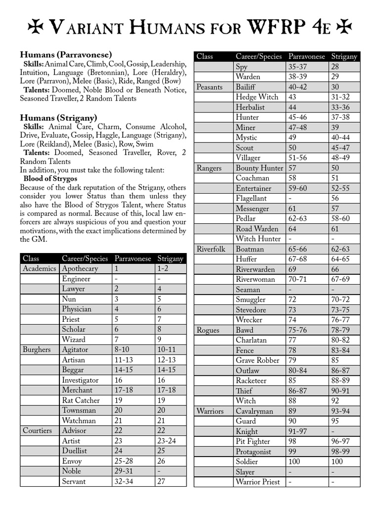 Strigany Skills and Careers Overview | PDF