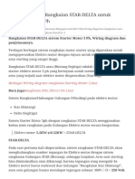 Wiring Diagram Rangkaian STAR-DELTA Untuk Starting+