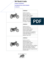 Honda CB500 Four CB 500 Model Specifications Guide