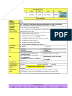 Daily Lesson Plan Week DAY Date Year Time Subject