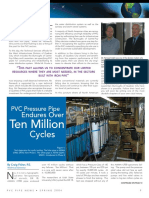 PVC Pressure Pipe Endures Over Ten Million Cycles