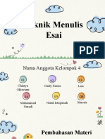 (PPT) Teknik Menulis Esai-1