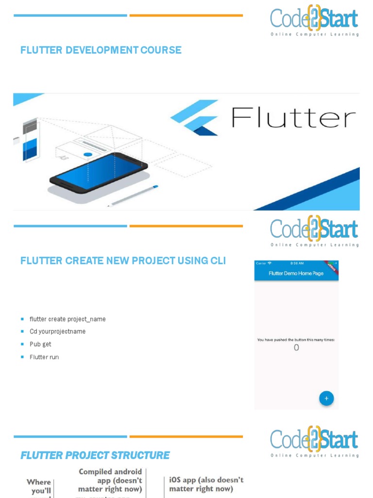 4 - Flutter Project Structure | PDF