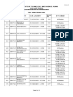 Mid Sem Exam Setting Arrangement 23 Oct 2021