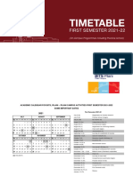 Timetable 19 Aug 2021