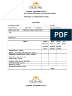 Assignment Facing Sheet