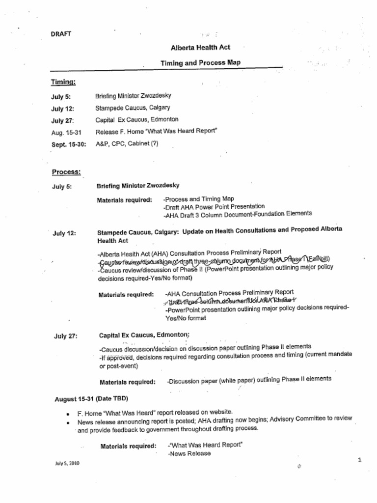 Timing and Process Map | PDF