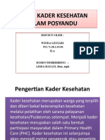 Peran Kader dalam Posyandu