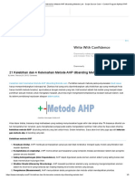 21 Kelebihan dan 4 Kelemahan Metode AHP dibanding Metode Lain - Script Source Code – Contoh Program Aplikasi PHP