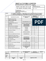 Larsen & Toubro Limited: Inspection and Test Plan For Under Ground Piping