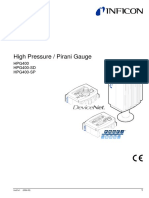 High Pressure / Pirani Gauge: HPG400 HPG400-SD HPG400-SP