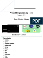 Visual Programming (VP) : Lecture # 3 Engr. Tehmina Kalsum