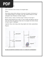 Physics Lab #1 Relative Density