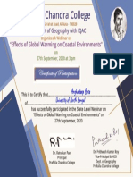 Certificate of participation