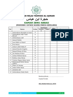 Daftar Nilai Tahfidz Per Asrama RG