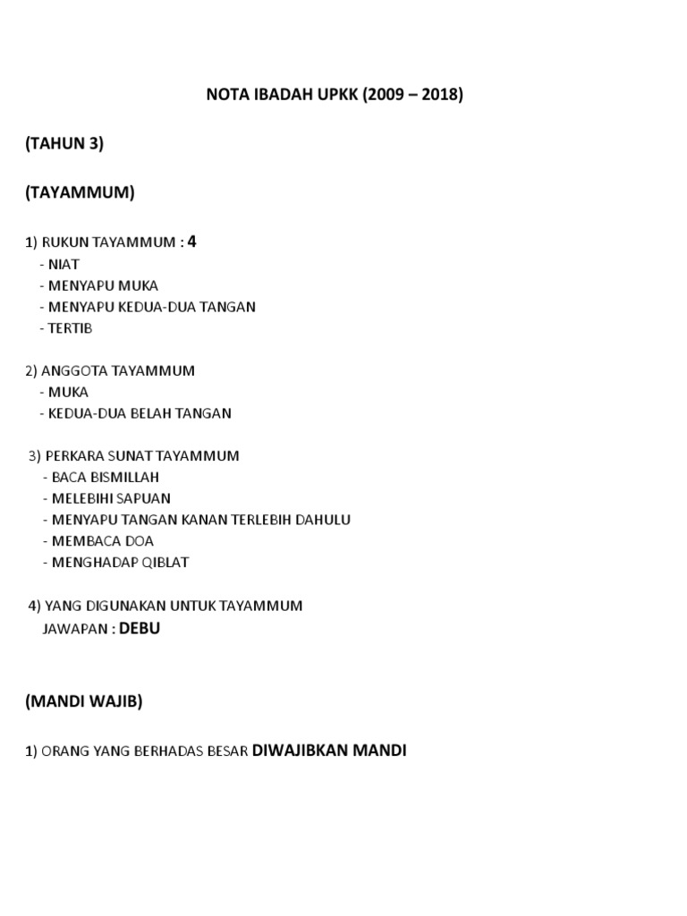 426859485 Nota Ibadah Upkk Pdf