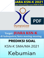 Kebumian (Prediksi Soal KSN-K SMA 2021)