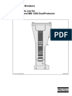 Hydraulic Breakers Spare Parts List For MB 1200 and MB 1200 Dustprotector