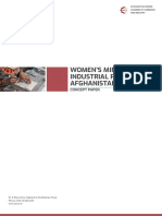 Women'S Mini-Industrial Parks Afghanistan: Concept Paper
