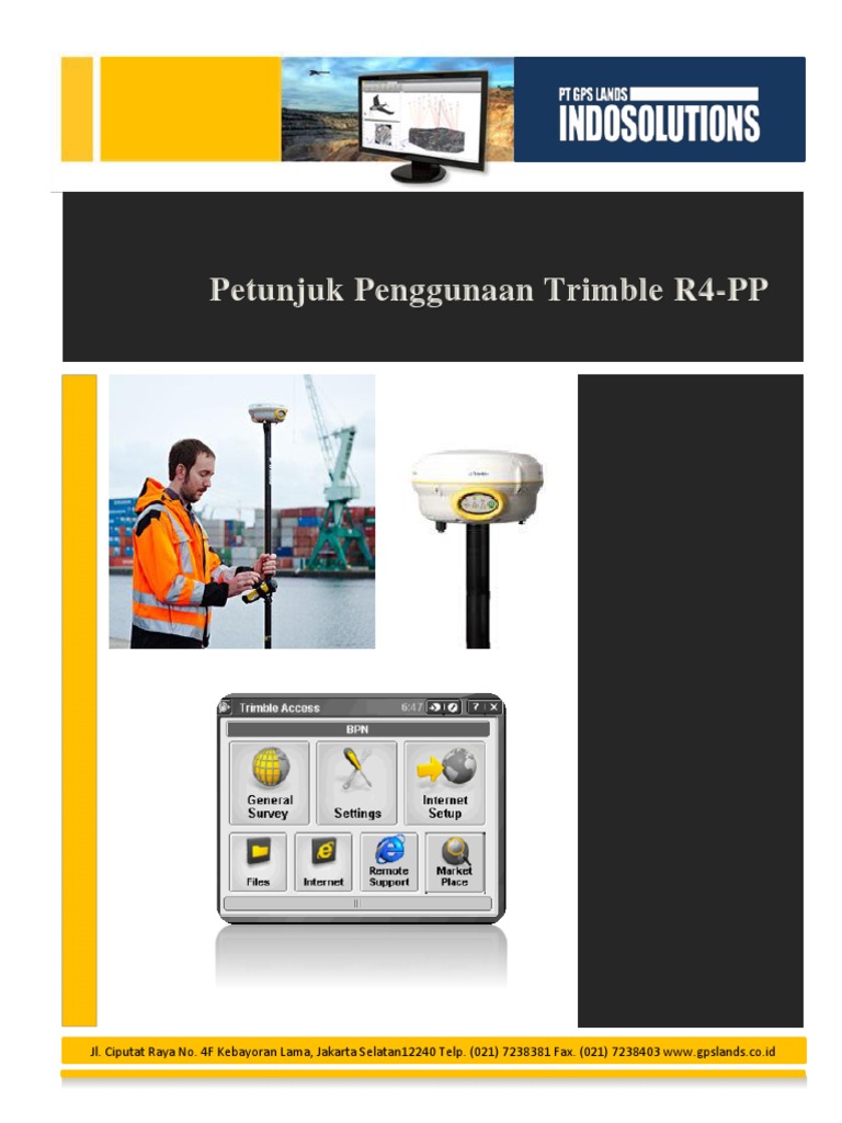 User Guide Of Trimble R4 Pt Gps Lands Indosolutions Pdf