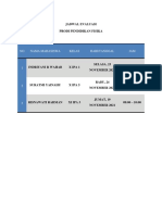 Jadwal Evaluasi Prodi Fisika