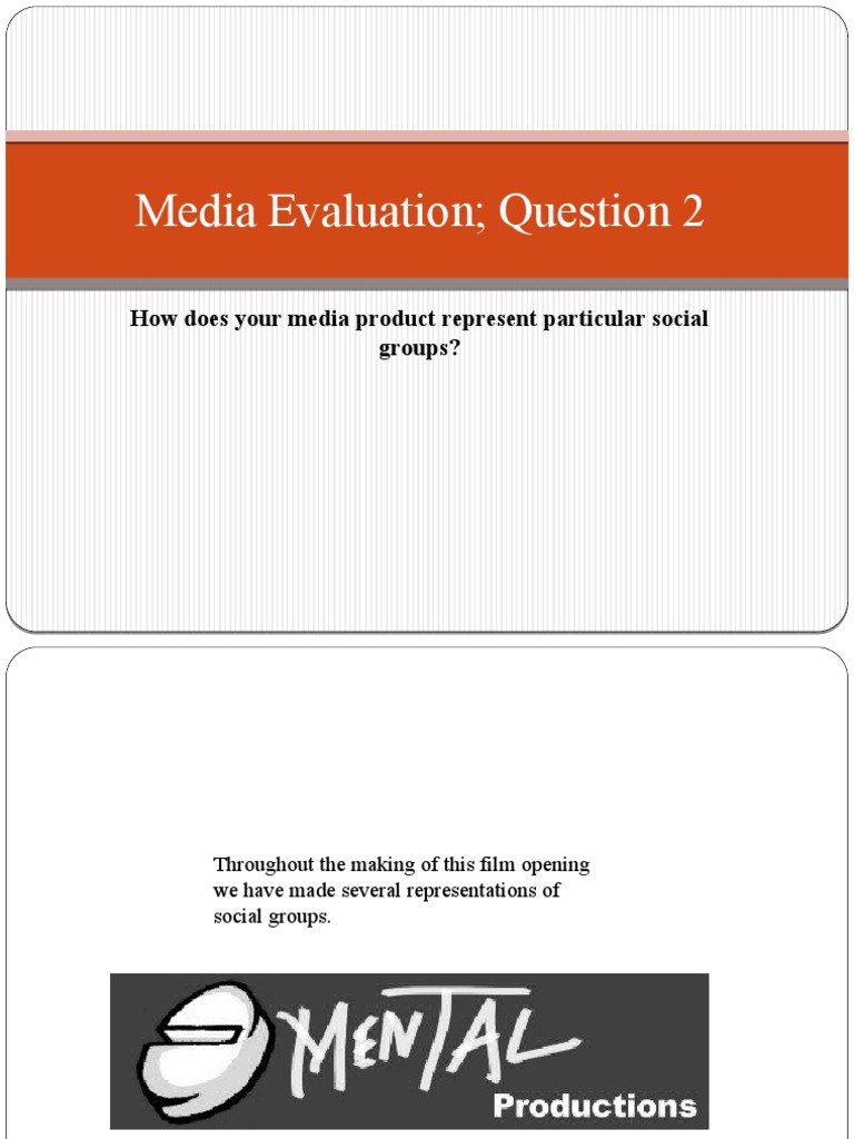 Media Evaluation Question 2 | PDF