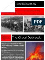 The Great Depression: Learning Objectives