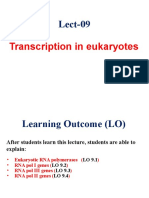 LECT-09 Transcription in Eukaryotes