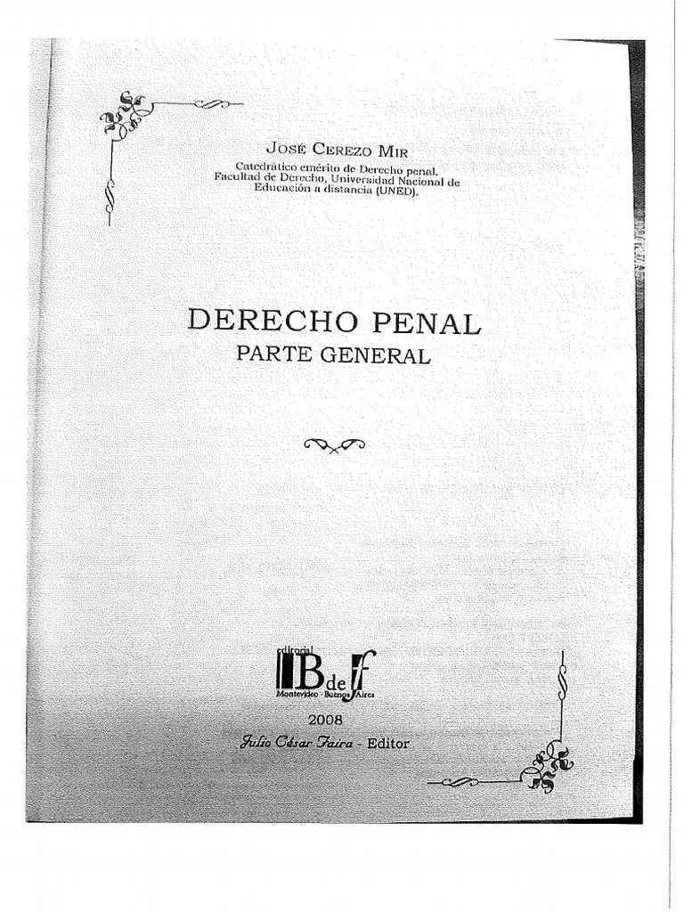 Cerezo Mir Derecho Penal La Autoría PDF