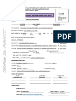 Coe - Personal Data Information Sheet: Course/Major: Bsit Food Technology