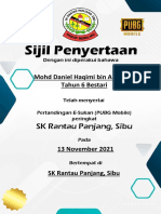 Sijil Penyertaan Daniel 6B