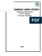 Barangay Area Study: Barangay Kapayawan City of Isabela Province of Basilan