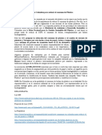 Iniciativas Elaboradas Por Colombia para Reducir El Consumo de Plástico