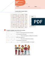 Fiche de Travail - Les Jours de La Semaine