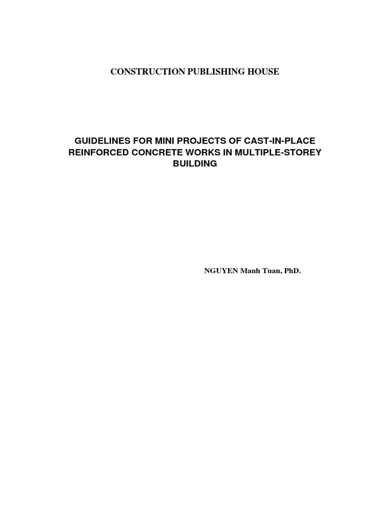 Mini Project 1 - Student Guide | PDF | Concrete | Reinforced Concrete