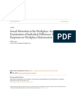 Sexual Minorities in The Workplace - An Examination of Individual