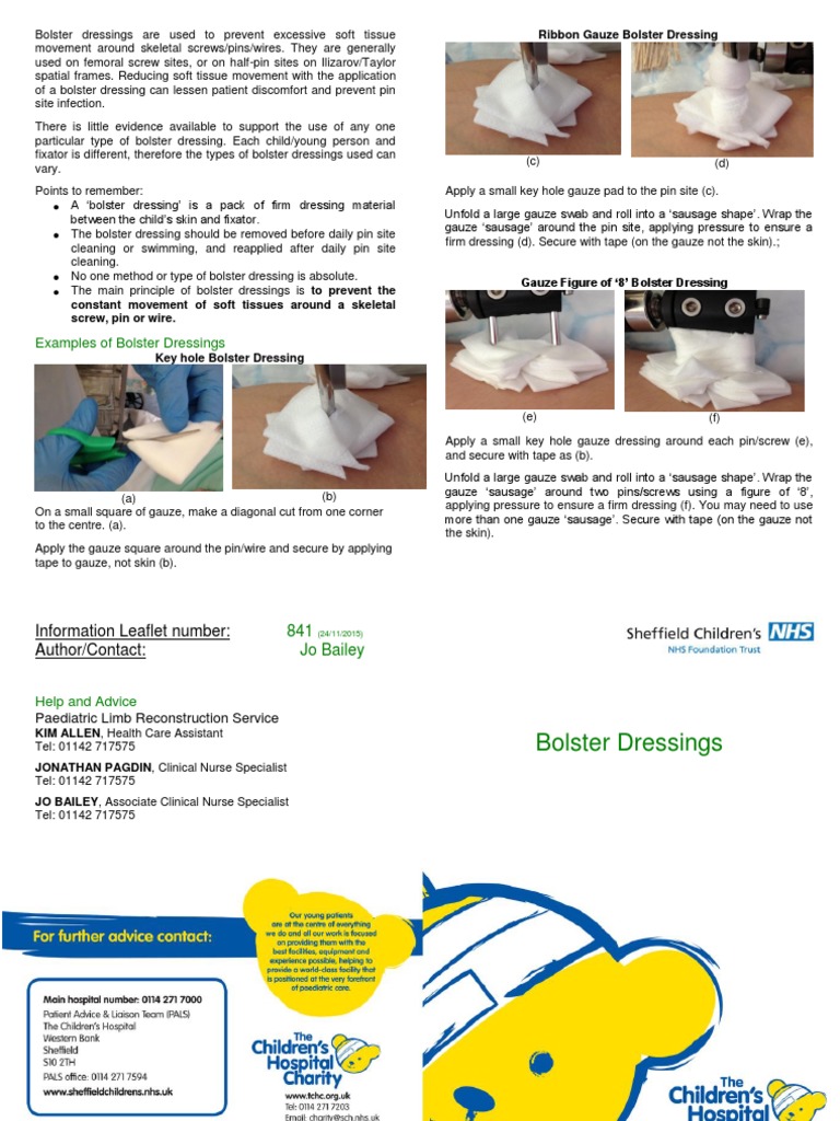 Bolster Dressings PDF Health Care Health Sciences