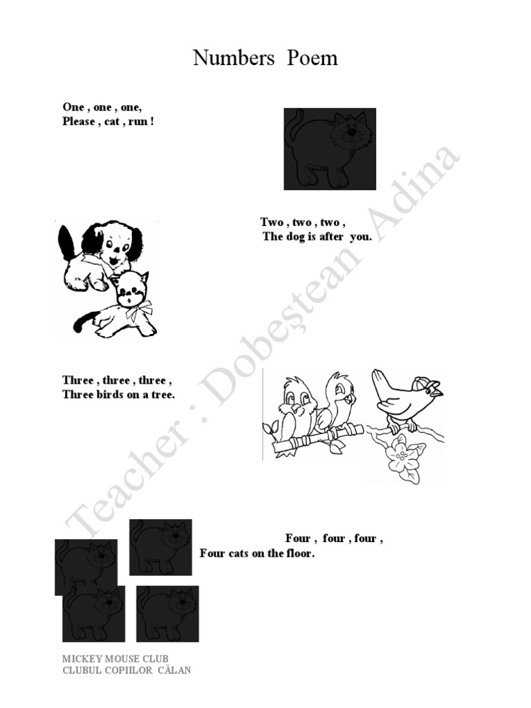 Numbers Poem | PDF