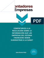 Comentarios A La Regulación Sobre La Información Que Las Empresas Del Sistema Financiero Deben Suministrar A La Sunat