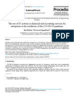 The Use of IT Systems in Financial and Accounting Services For Enterprises in The Conditions of The COVID-19 Pandemic