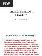 Ell339 Shakespearean Tragedy-Week 3