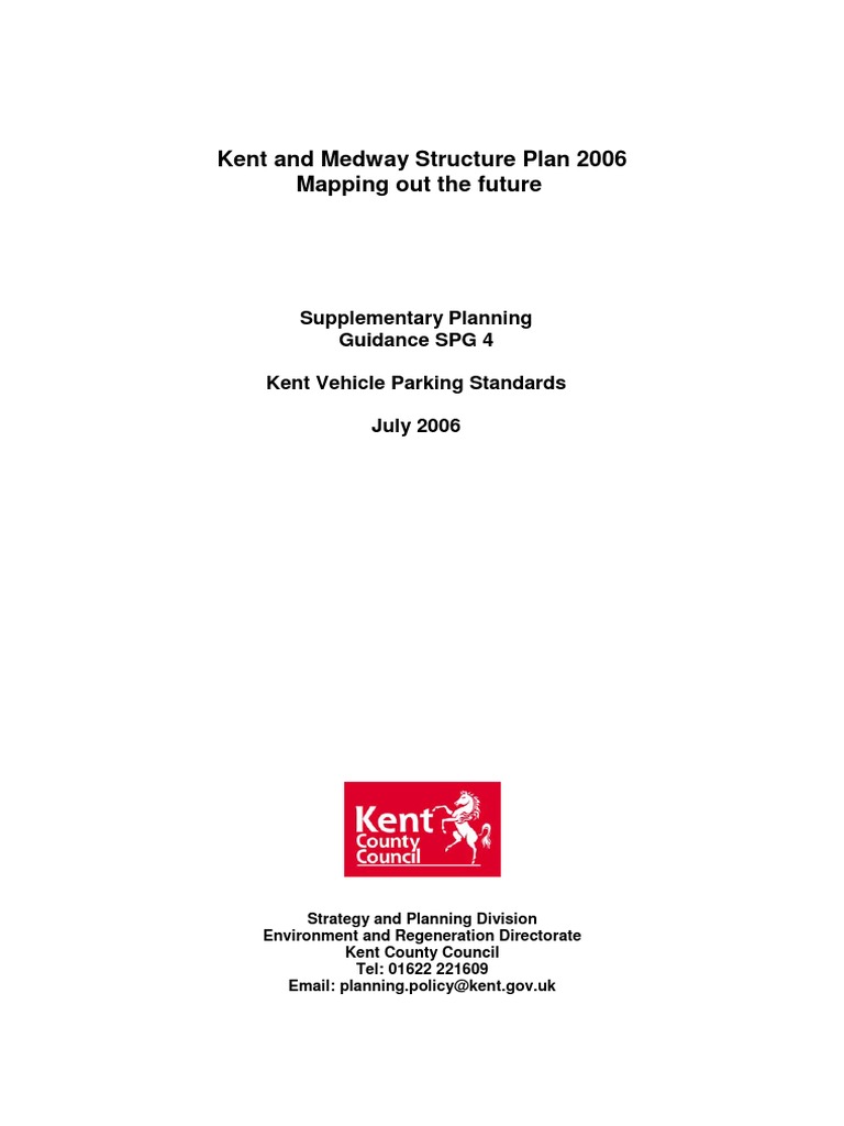 Kent Vehicle Parking Standards 2006 | PDF | Parking | Transport