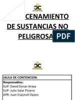 Almacenamiento sustancias no peligrosas